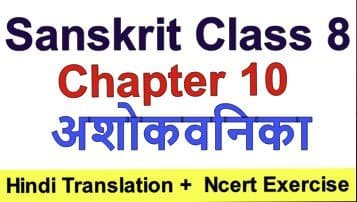 Sanskrit class 8 chapter 10 – अशोकवनिका Sanskrit class 8 chapter 10 – अशोकवनिका