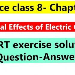 Science class 8- Chapter 14- Chemical Effects of Electric Current- NCERT exercise solution (Question-Answer)