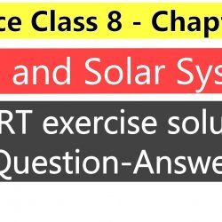 Science class 8- Chapter 17- Stars and Solar System-Ncert Exercise Solution