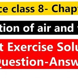 Science class 8- Chapter 18- Pollution of air and water-Ncert Exercise Solution ( Question-Answer)