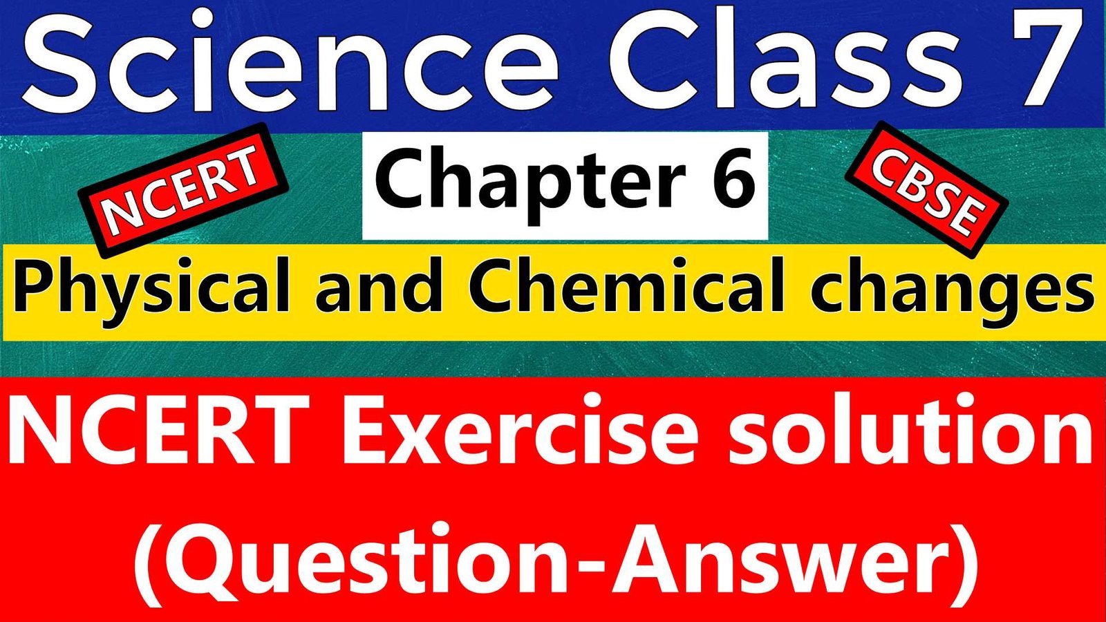 Science Class 7 Chapter 6 Physical And Chemical Changes NCERT 