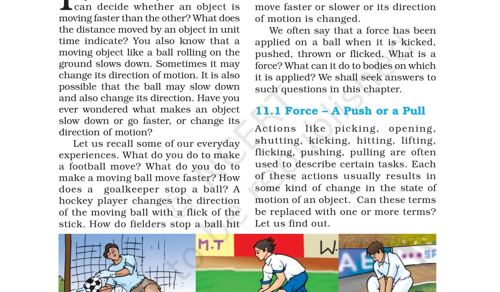Class 8 Science - Force and Pressure - NCERT Book Chapter 11 - View or Download