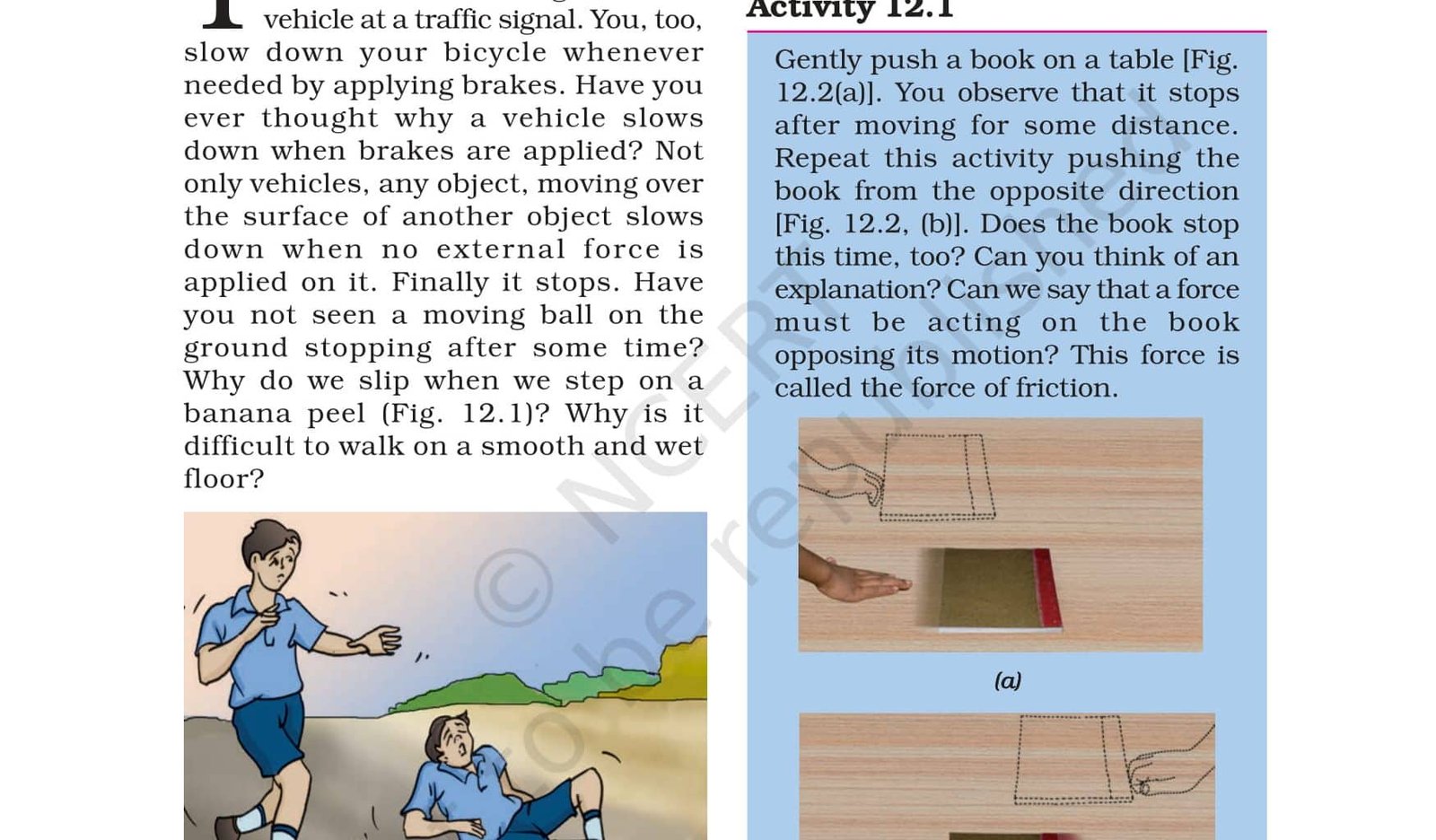 Class 8 Science - Friction - NCERT Book Chapter 12 - View or Download