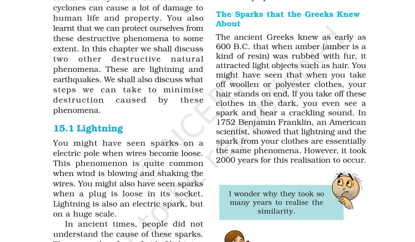Class 8 Science - Some Natural Phenomena - NCERT Book Chapter 15 - View or Download