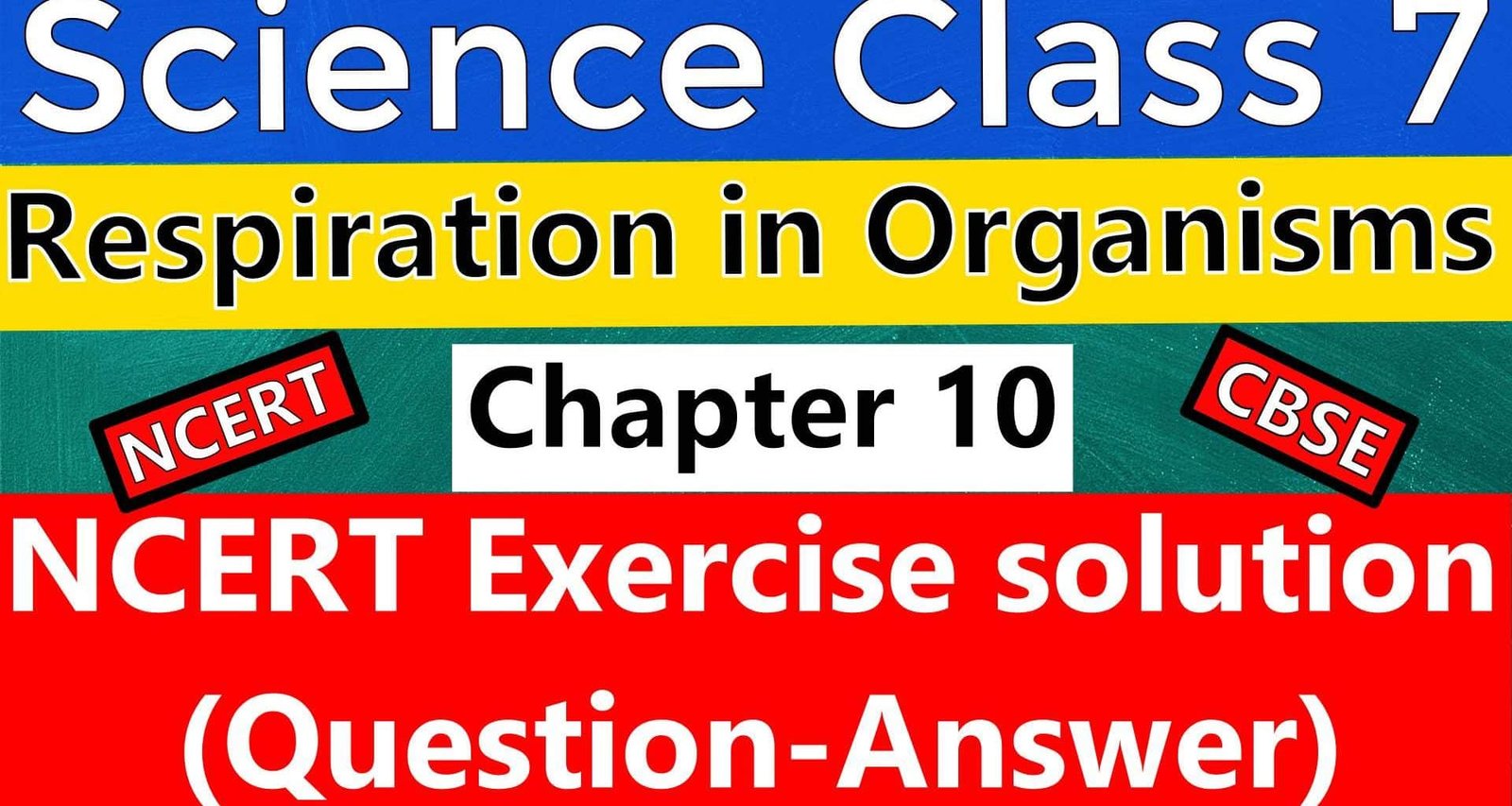 Science Class 7 Chapter 10 Respiration in Organisms - NCERT Exercise Solution (Question-Answer)