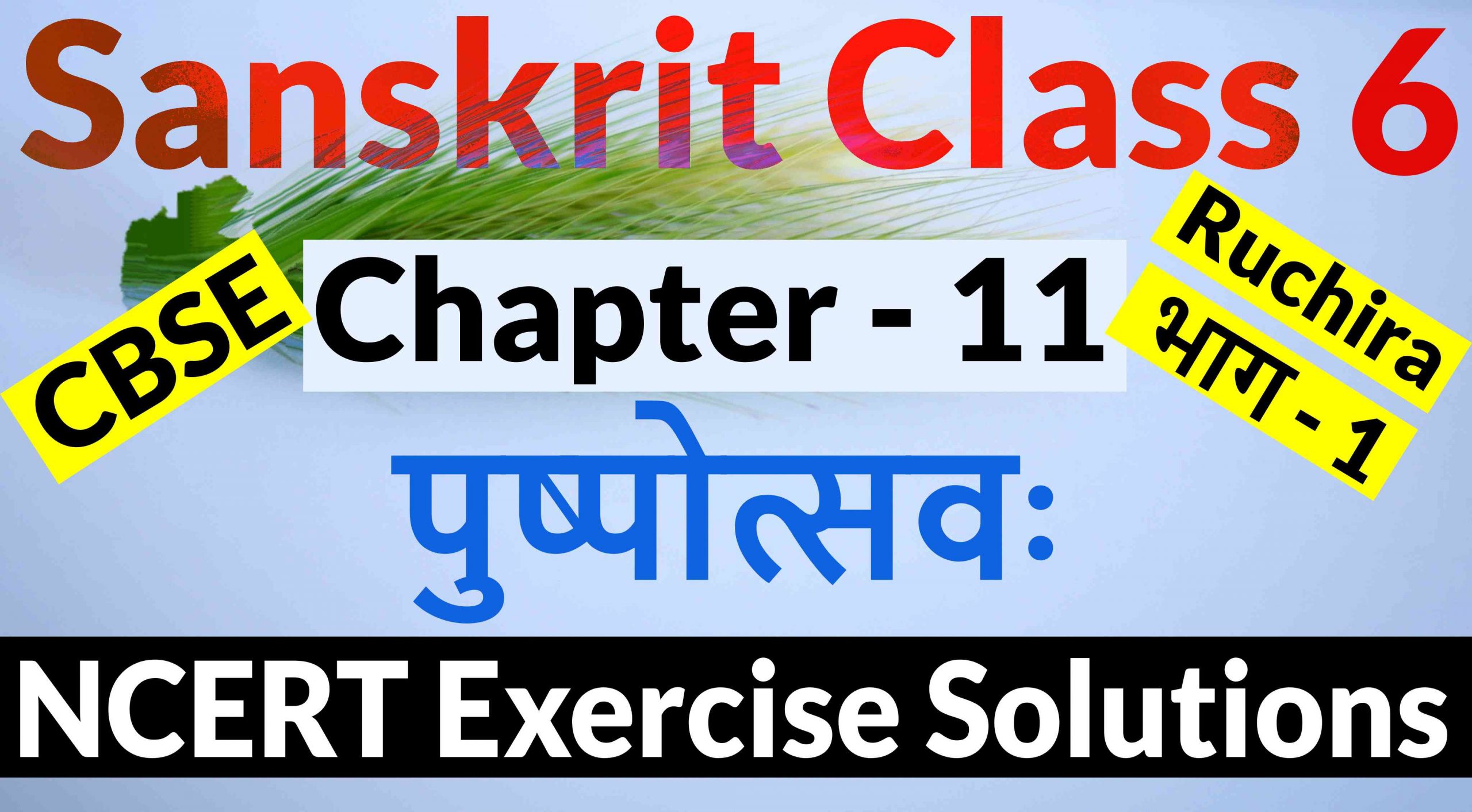 NCERT Solutions for Class 6 Sanskrit Chapter 11-पुष्पोत्सव: