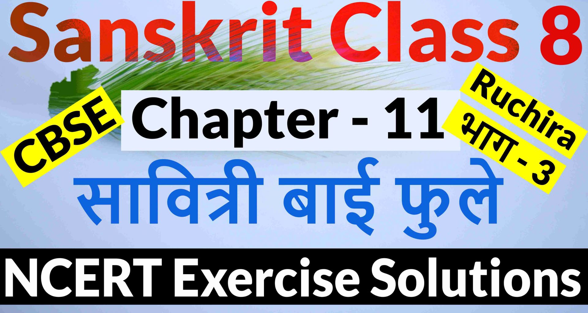 NCERT Solutions for Class 8 Sanskrit Chapter 11-सावित्री बाई फुले