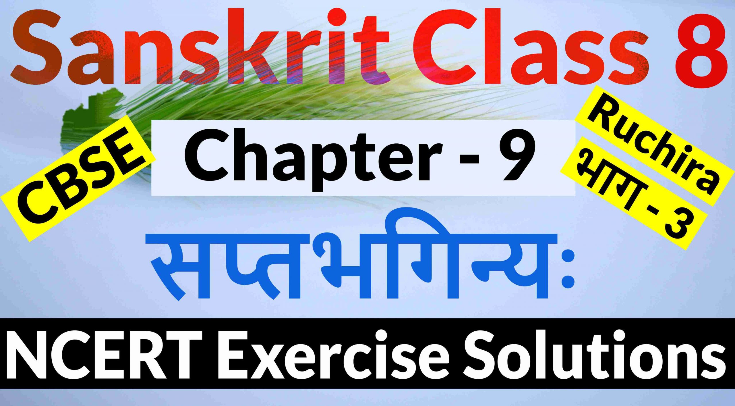 NCERT Solutions for Class 8 Sanskrit Chapter 9-सप्तभगिन्यः